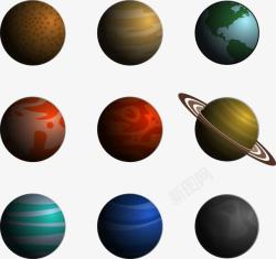 木星宇宙行星矢量图高清图片