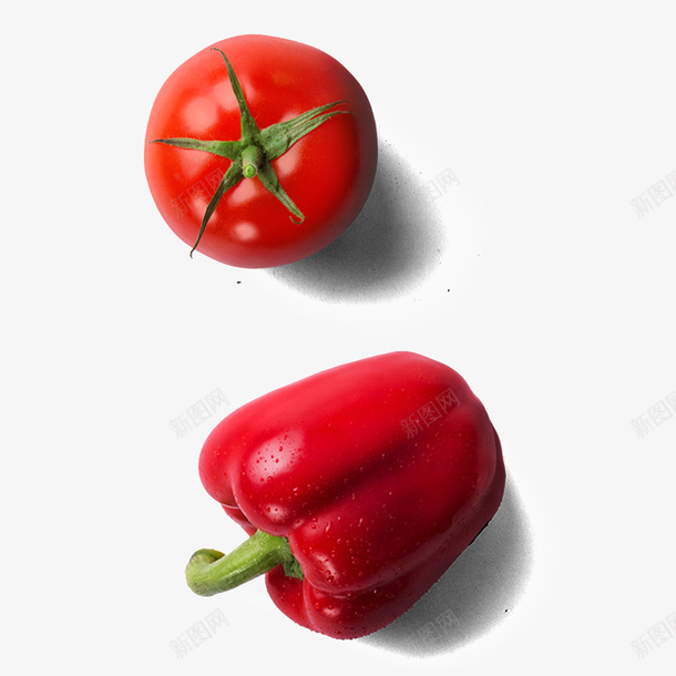 番茄彩椒png免抠素材_88icon https://88icon.com 彩椒 番茄 红色 蔬菜