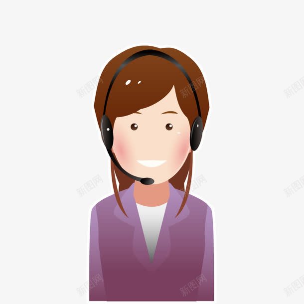 客服话务员png免抠素材_88icon https://88icon.com 人工服务 在线客服图标 客服 客服人员 矢量素材 职业 话务员