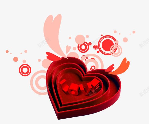 心形png免抠素材_88icon https://88icon.com LOVE 心形 盒子 礼盒 花纹