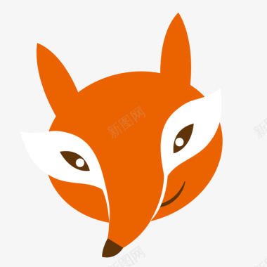 狐狸卡通动物头像图标图标