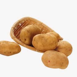 食品原材料新鲜的土豆高清图片