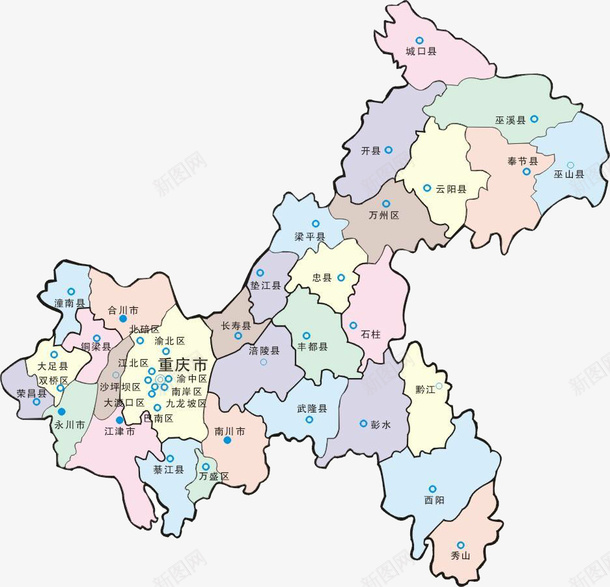 重庆地图png免抠素材_88icon https://88icon.com 地图 线性地图素材 重庆 重庆地图