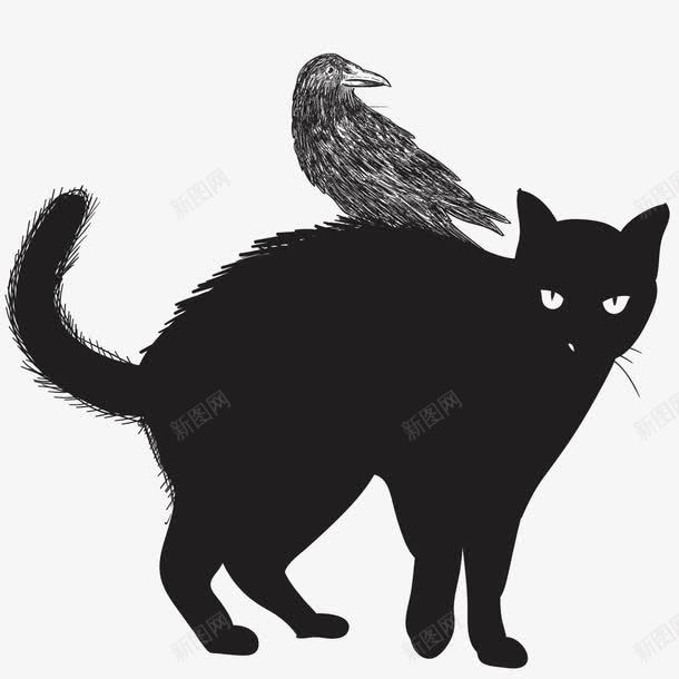 一只黑猫png免抠素材_88icon https://88icon.com 不幸 乌鸦 坏运气 黑暗