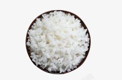 蒸熟的米饭碗里的大米饭高清图片