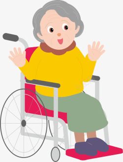 坐轮椅人物坐在轮椅上的老人高清图片