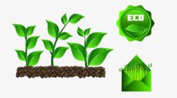 绿色生态环保标志素材