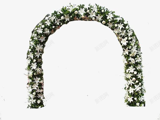 美丽的拱门png免抠素材_88icon https://88icon.com 半圆拱门 如玉的 拱门 洁白 白色 鲜花 鲜花拱门