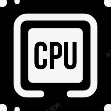 云计算机CPU处理器图标图标