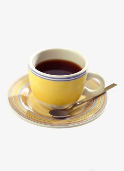 棕黄色陶瓷咖啡杯冬日热饮素材