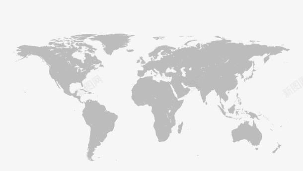 灰色世界地图png免抠素材_88icon https://88icon.com 图案 地理地图 导航 灰色世界地图