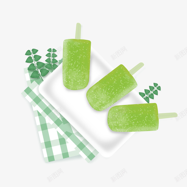 产品实物绿色冰棍png免抠素材_88icon https://88icon.com 产品实物 冰棍 冰棒 夏日清凉 绿色好心情 绿色食物