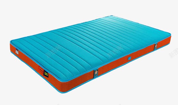 进口环保儿童床垫png免抠素材_88icon https://88icon.com 椰棕床垫 蓝色床垫