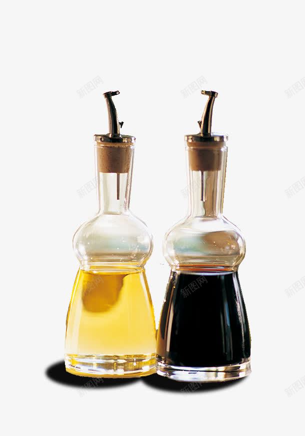 家用调味玻璃瓶png免抠素材_88icon https://88icon.com 家用餐具 带瓶塞 调味品玻璃瓶 醋和酱油瓶