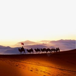 沙漠天空中国鸣沙山图高清图片
