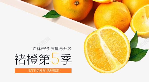 橙子bannerpsd免抠素材_88icon https://88icon.com banner 广告 微信 橙子 黄色系