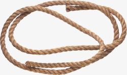 创意绳索一段棕色麻绳高清图片