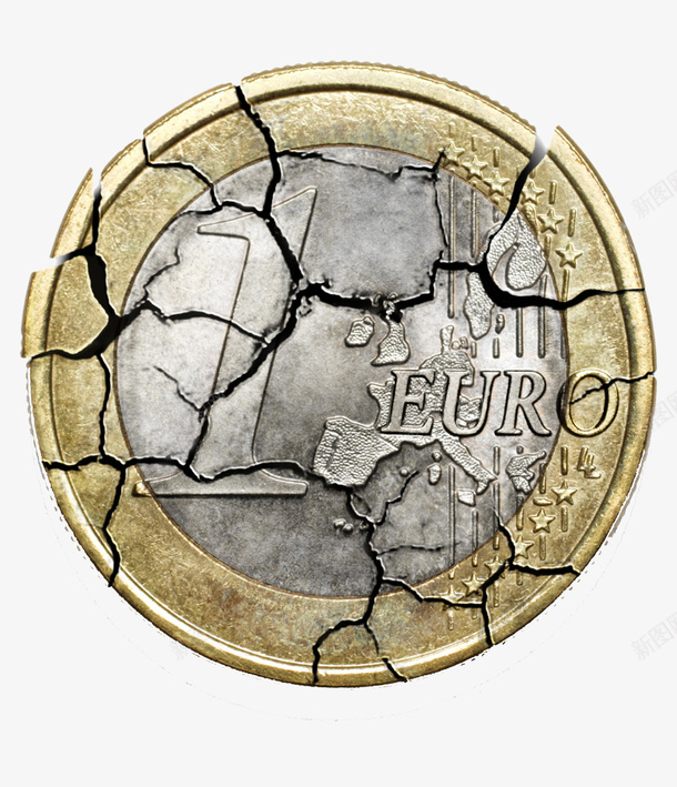 钱币裂痕png免抠素材_88icon https://88icon.com 干裂 开裂 欧元 金属 钱币