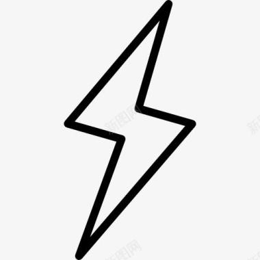 闪电符号Flash图标图标