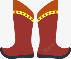 蒙古国符号靴子卡通蒙古国符号高清图片