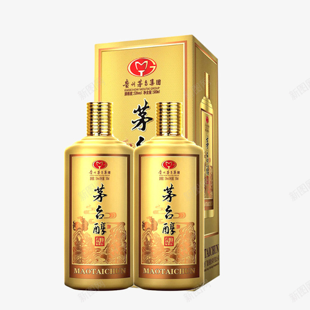 金色礼盒酒包装png免抠素材_88icon https://88icon.com 中国名酒 国产名酒 国产酒 国酒茅台 白酒设计 贵州特产名酒茅台