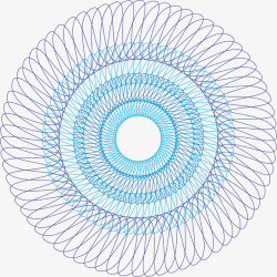 彩色螺旋花纹图案矢量图素材