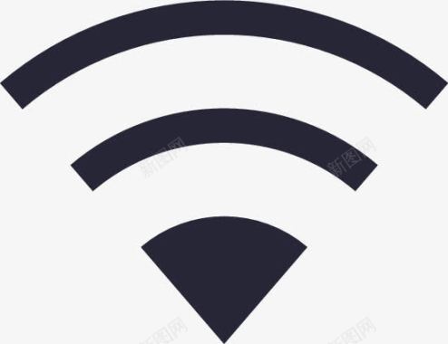 WiFi无线连接wifi信号矢量图图标图标