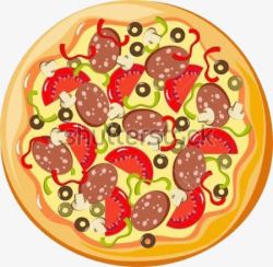 香肠披萨pizza高清图片