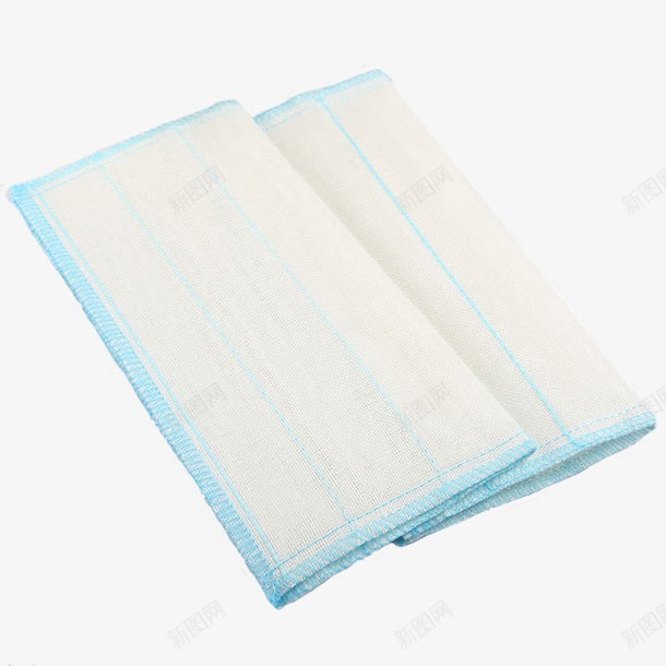 实物白色棉纱抹布png免抠素材_88icon https://88icon.com 厨房用品 实物 抹布 棉纱 棉纱质感 纱布 蓝边