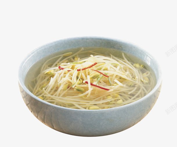 一碗豆芽汤png免抠素材_88icon https://88icon.com 健康饮食 烹饪 瘦身 素菜 纤体 美食 蔬菜 蔬菜汤 豆芽 豆芽菜 食材 黄豆芽
