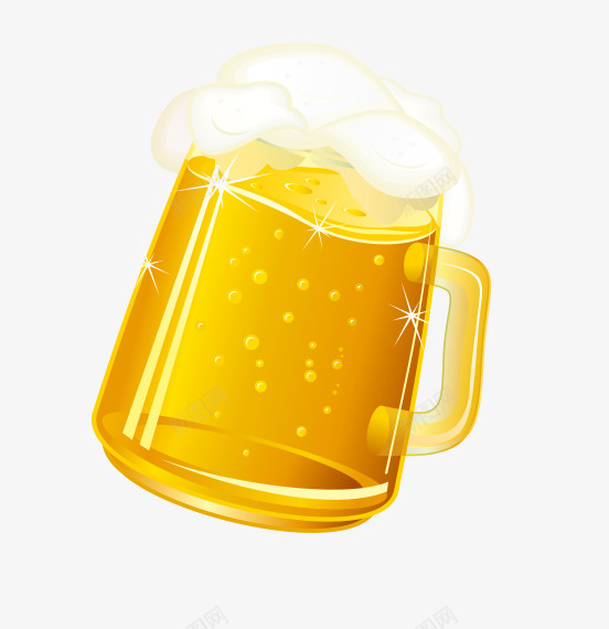 手绘啤酒杯子png免抠素材_88icon https://88icon.com 啤酒 容器 插画 海报素材 酒类