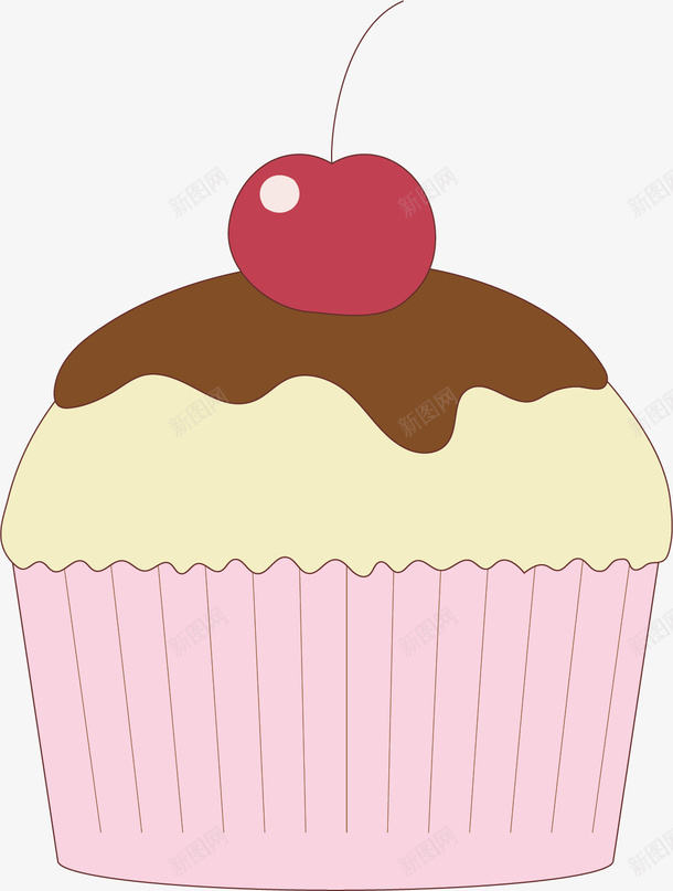 粉红樱桃杯子蛋糕矢量图ai免抠素材_88icon https://88icon.com 卡通蛋糕 图案 杯子蛋糕 矢量png 矢量图 粉红色 粉色蛋糕 蛋糕