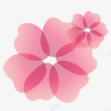 节日素材花瓣粉色花瓣logo图标图标
