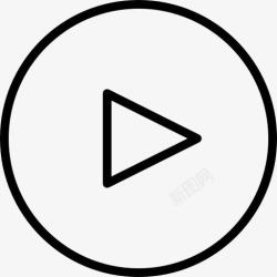 金球奖的电影播放按钮图标高清图片