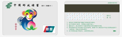 简洁实物金融中国邮政银行卡纪念素材