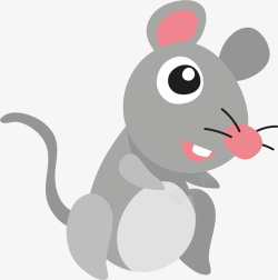 卡通小老鼠装饰贴纸素材