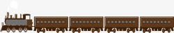 很长的火车拉货智能物流矢量图素材