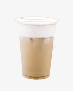 白色芝士芝士奶茶的实物产品高清图片