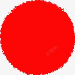 圆形红色印章效果素材
