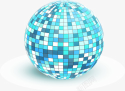 迪斯科舞厅迪斯科水晶球矢量图高清图片
