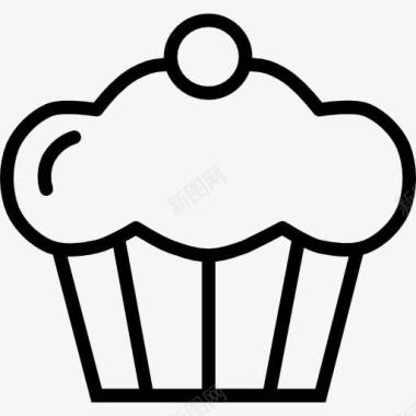 甜饮蛋糕图标图标