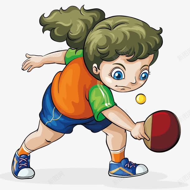 打乒乓球女孩png免抠素材_88icon https://88icon.com 乒乓球 女孩 打球 运动
