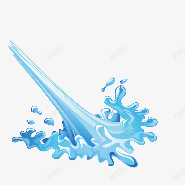 液态水喷射而出装饰矢量图eps免抠素材_88icon https://88icon.com 图案 小清新 水 水波 水花 波纹 液体 液态装饰 液水喷射 矢量图