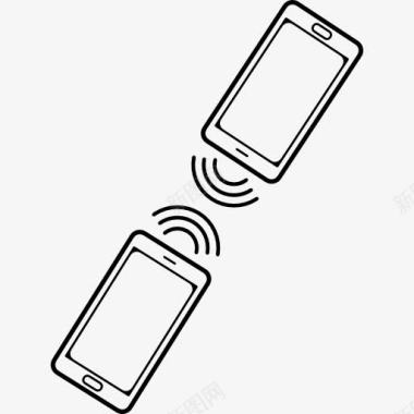 传输手机通过蓝牙连接的图标图标