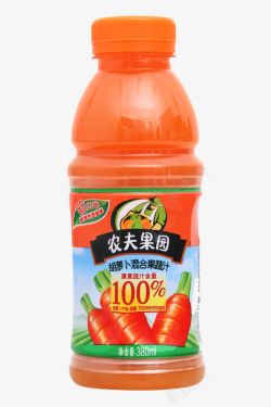 胡萝卜混合果汁饮料素材