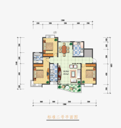 大气欧式户型图素材