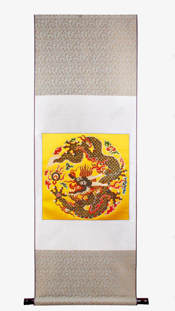 云锦挂布png免抠素材_88icon https://88icon.com 云锦 云锦布料 云锦织造画 云锦装饰画 产品实物 墙上的装饰品 墙上装饰画 挂墙上的画布 金色龙纹画布
