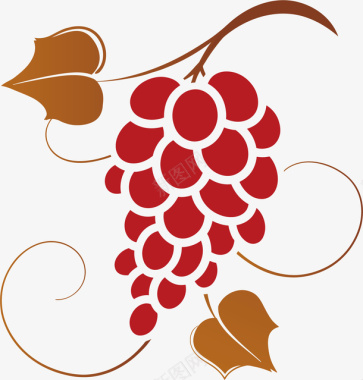 酒水logo葡萄白酒logo图标图标