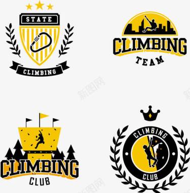 极限挑战黄色健身logo图标图标