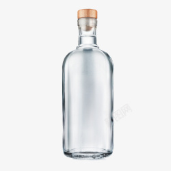 白色透明漂流瓶素材